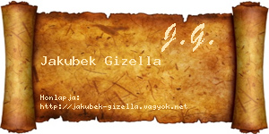 Jakubek Gizella névjegykártya